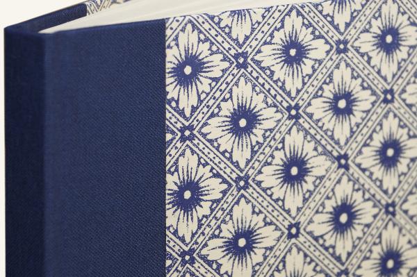 Blue photo album "Loisl", retro album, handmade